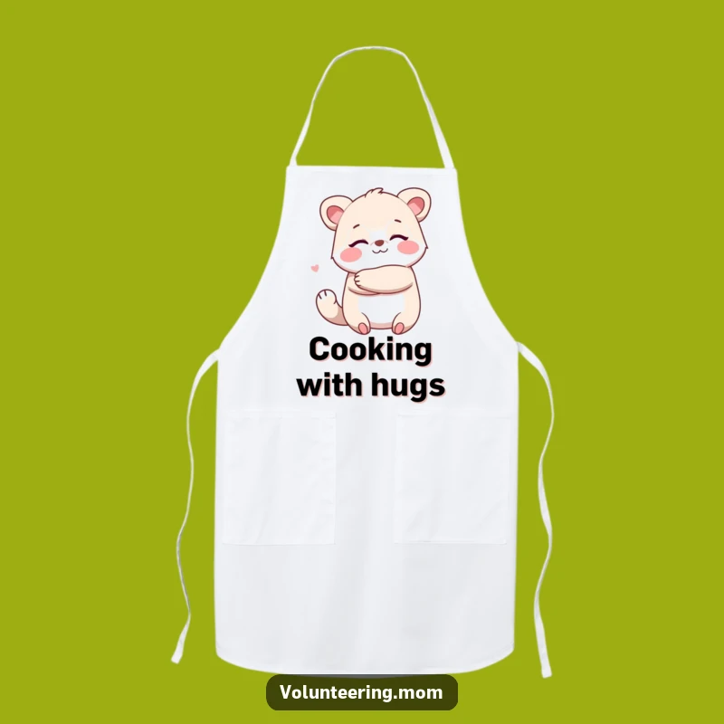 Funny Kawaii Mom Hug Apron - Cook with Love & Comfort!