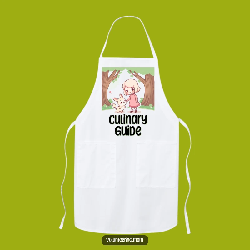 Funny Mom Apron: Kitchen apron with gentle mom guiding, a functional funny gift.