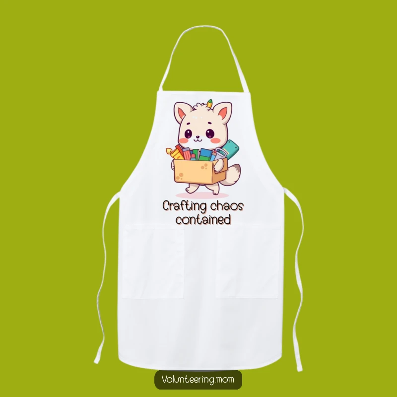 Funny Animal Artist Apron, Messy Art Supplies Design, Perfect Chef Gift!