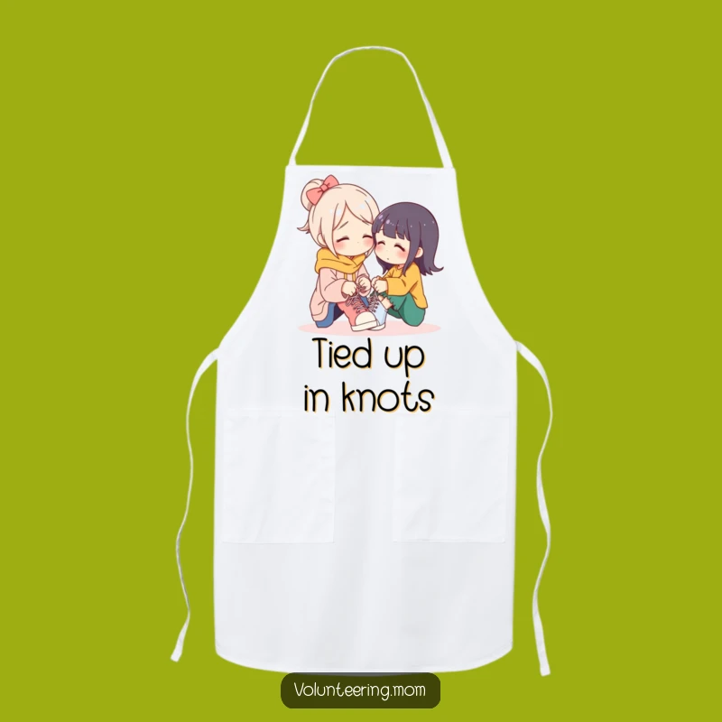 Funny Caring Mom Shoelace Apron: Heartwarming Kitchen Gift for Moms!