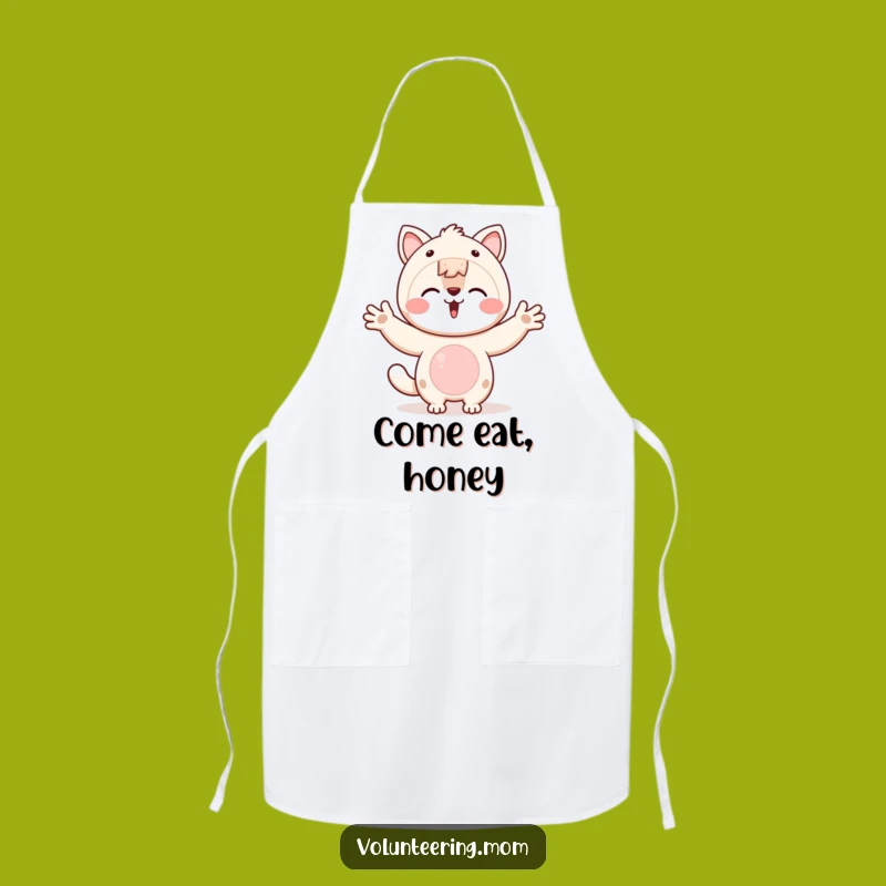 Funny Kawaii Mom Connection Apron - Welcome Guests with Cute Humor!