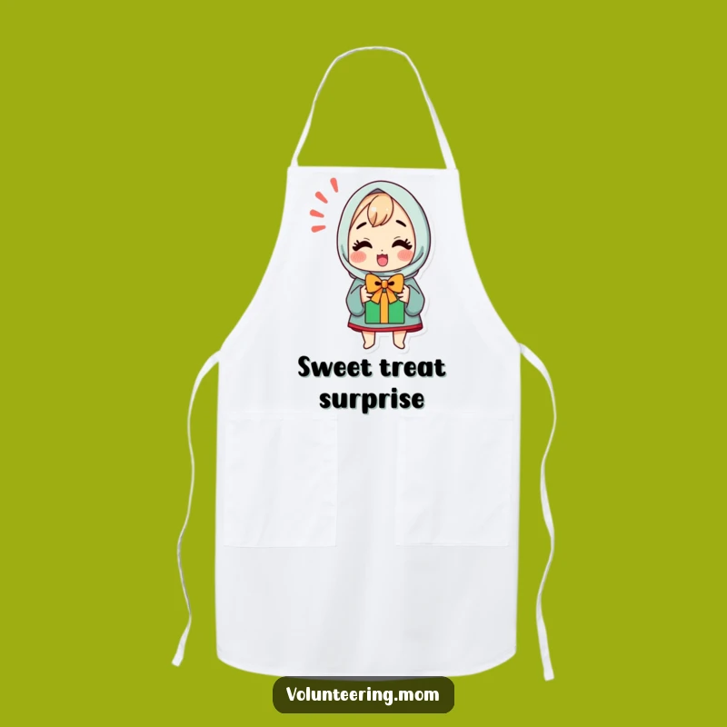Funny Kitchen Apron: Kawaii Mom's Gift Excitement, Chef