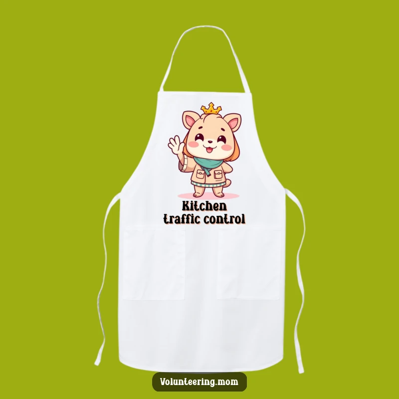 Funny Mom Animal Apron - Directing the Kitchen with Cheer