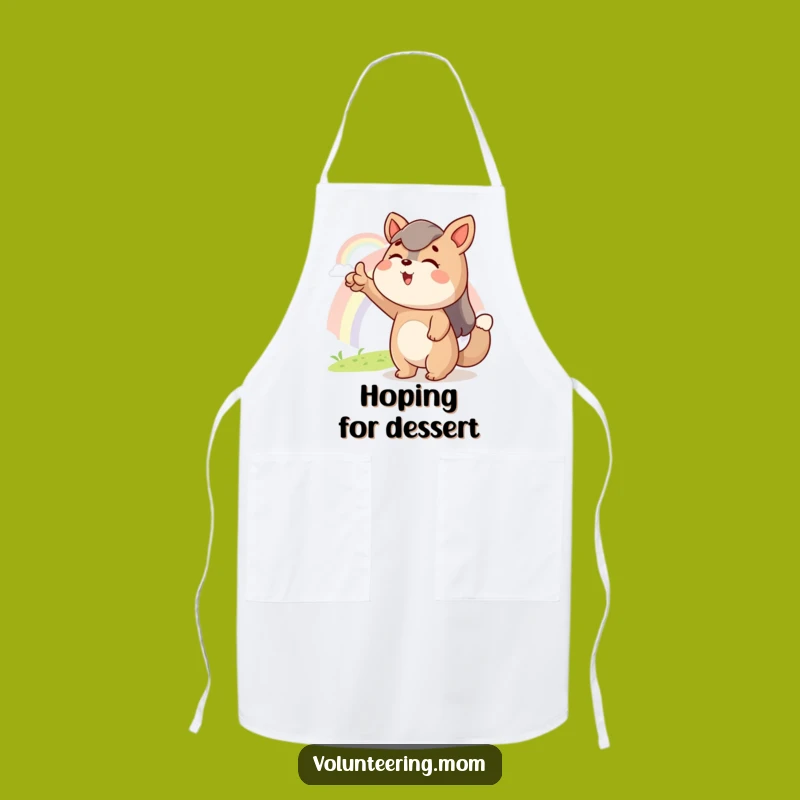 Funny Mom Animal Apron: Rainbow Hope Kitchen Accessory Gift