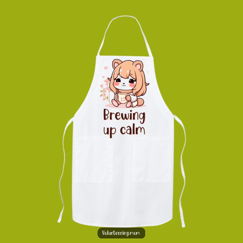 Funny Mom Animal Kitchen Apron - Sip Tea While You Cook with Style