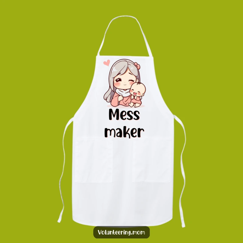 Funny Mom & Child Apron: Cook, Play, Laugh: 'Funny Gift' Parent Chef Wear