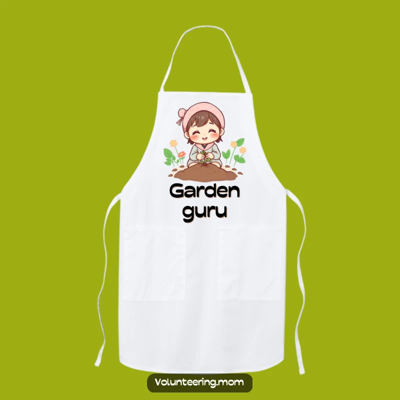 Funny Mom Planting Seed Apron - Hopeful Gardener Mom's Kitchenwear