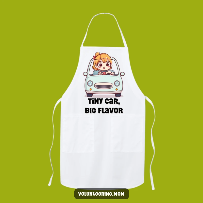 Funny Mom Tiny Car Expert Apron - Hilarious Kitchen Fun for Drivers