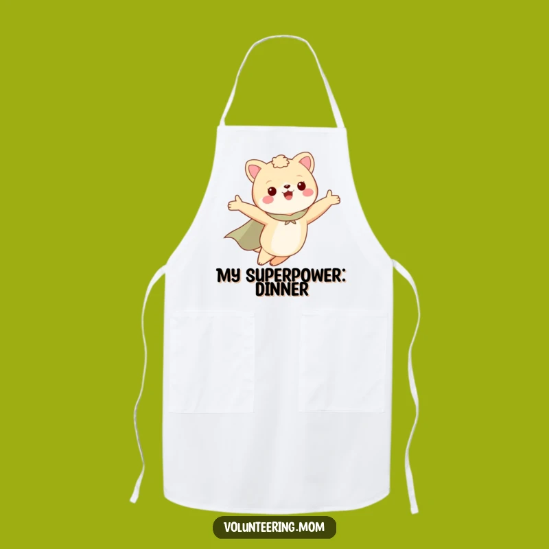 Funny Superhero Mom Animal Apron - Kitchen Hero Gift