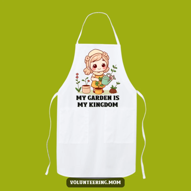 Funny Kawaii Mom Gardening Apron Practical Funny Gift for Kitchen Garden Chefs