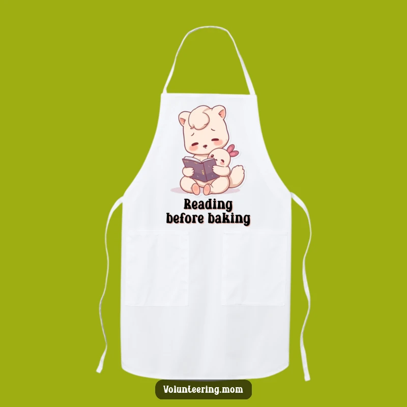 Funny Mom Animal Apron: Reading Story Time Kitchen Accessory Gift