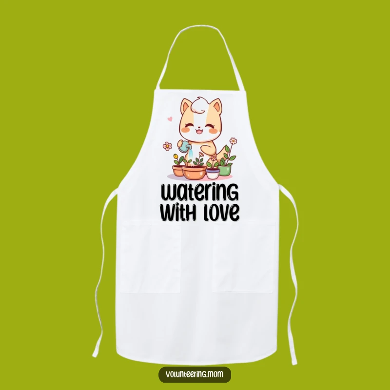 Funny Kawaii Mom Plant Apron - Cute Gardening Accessory, Humorous Gift