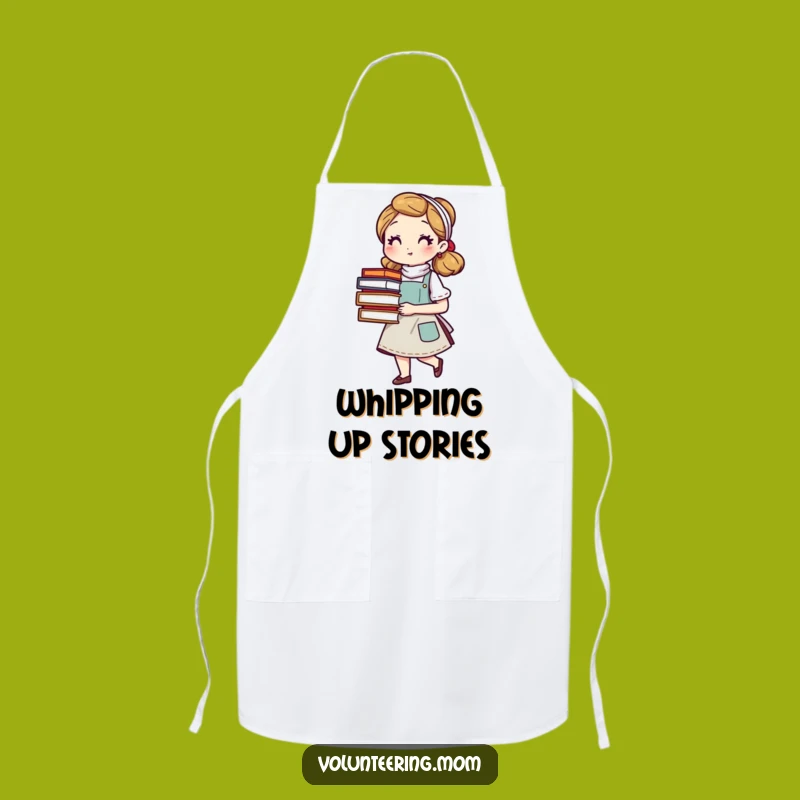 Funny Mom's Reading Apron: Cook, Clean, and Read with Style!