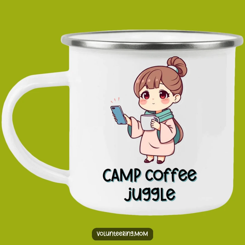 Funny Mom Multitasking Camping Mug: Your On-the-Go 'Funny Gift' Drinkware