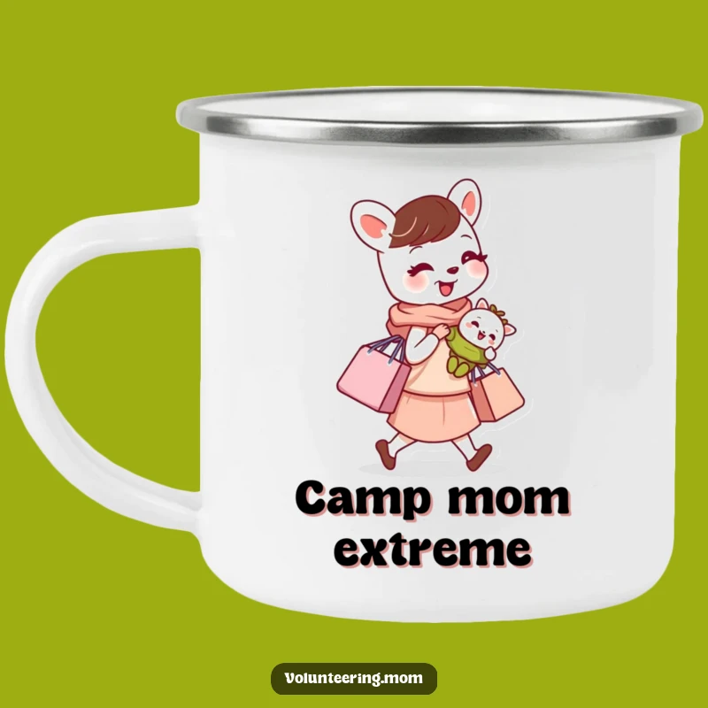 Funny Busy Mom Animal Camping Mug - Coffee Fuel for Super Moms