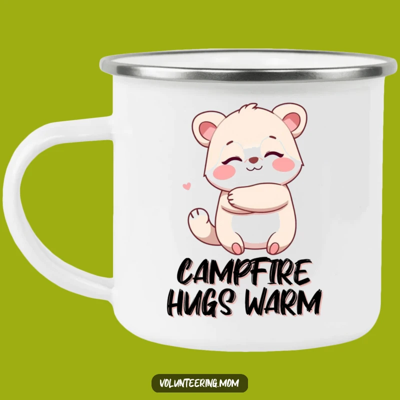 Funny Kawaii Mom Hug Camping Mug - Hugs on the Go!