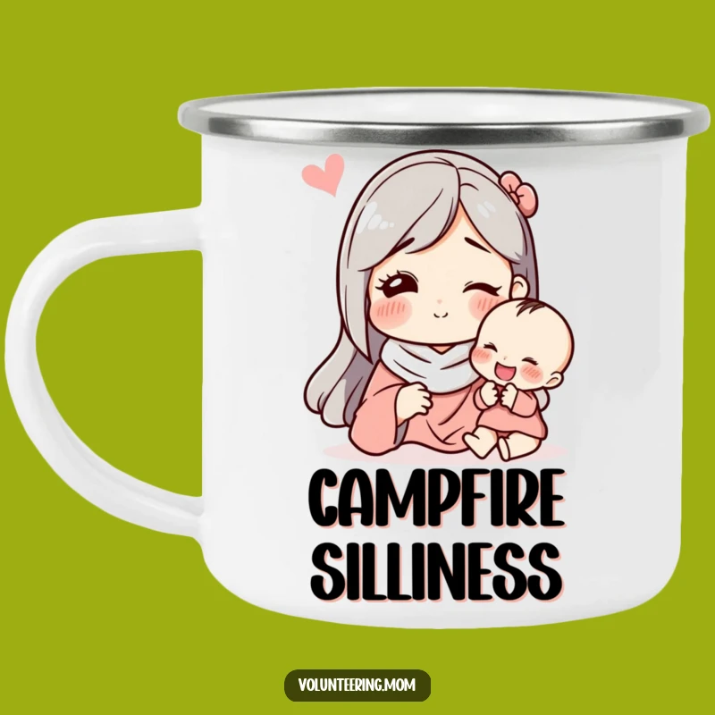 Funny Mom & Child Camping Mug: Your Playful Companion's 'Funny Gift' Drinkware