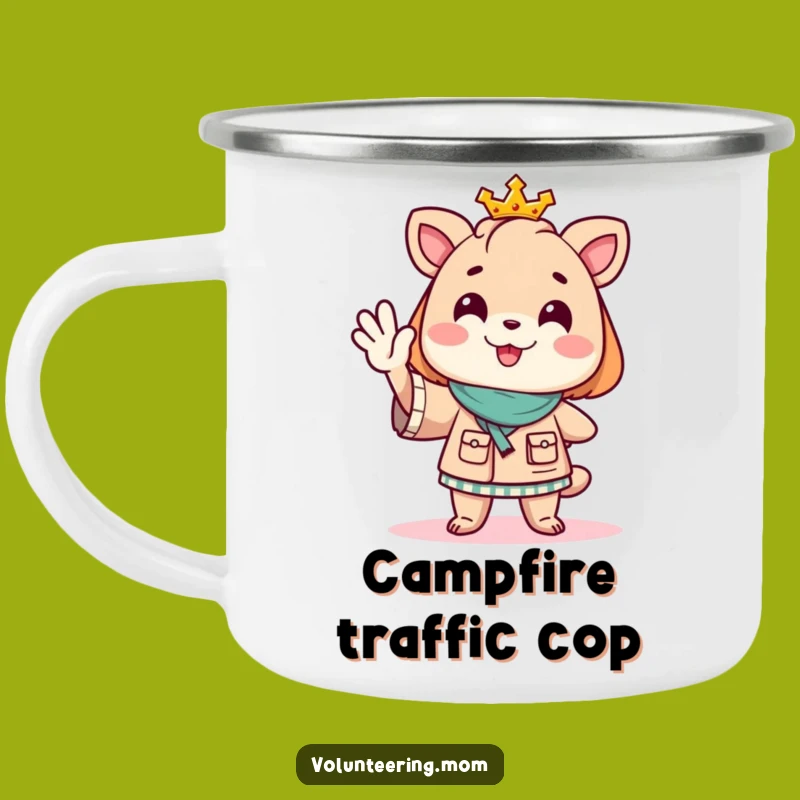 Durable Funny Mom Animal Camping Mug - Directing Adventures with Joy