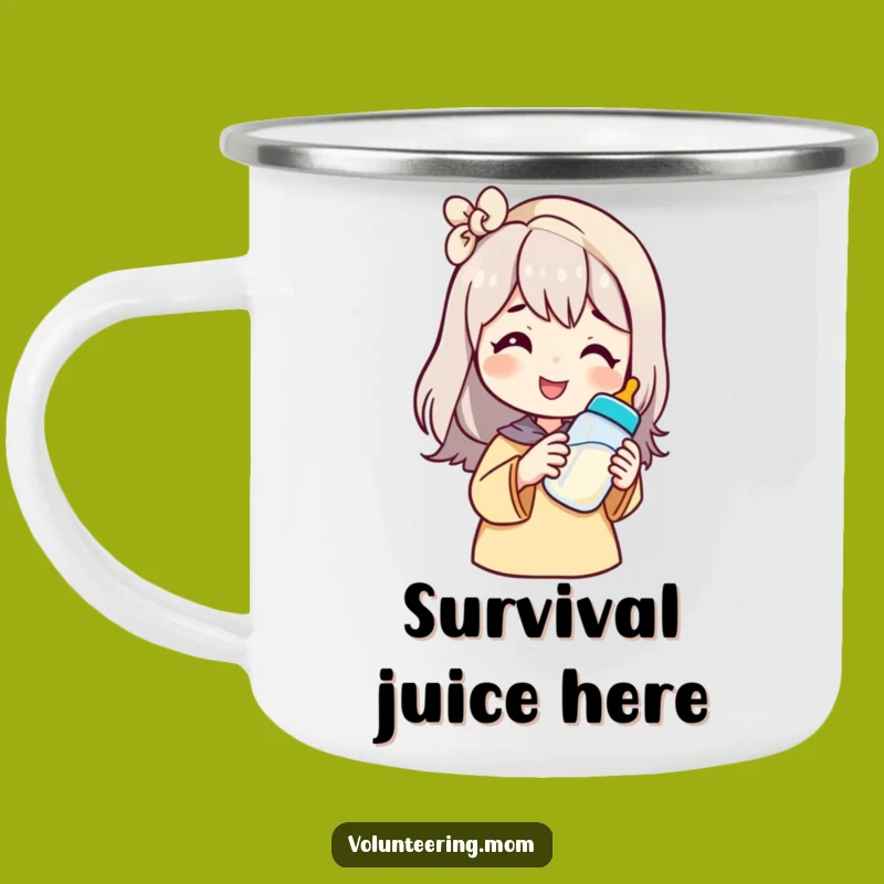 Durable Funny Mom Baby Bottle Camping Mug - Outdoor Humor & Hilarious Gift