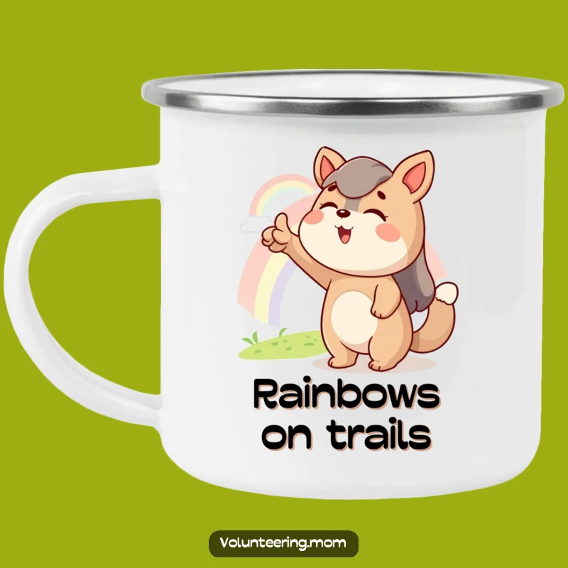 Funny Mom Animal Camping Mug: Rainbow Hope Outdoor Gift