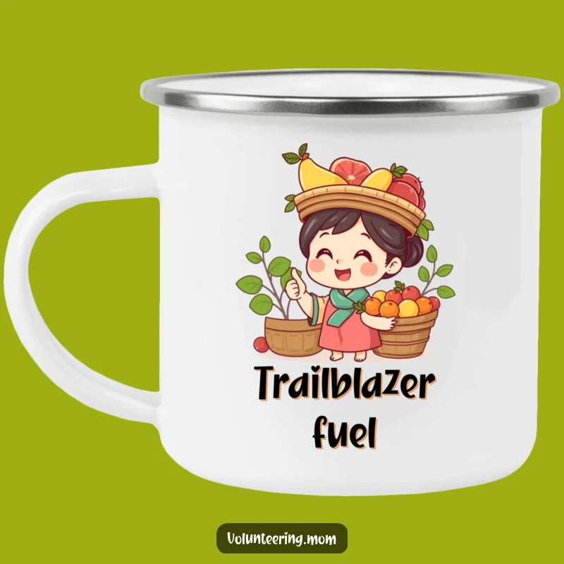 Funny Mom Fruit Balance Camping Mug - Outdoor Mom's Cheerful Drinkware