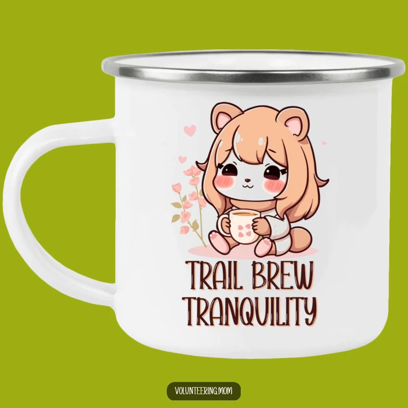 Durable Funny Mom Animal Camping Mug - Peaceful Tea Adventures