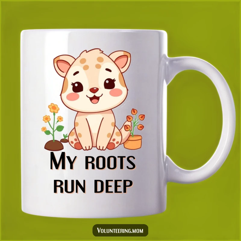 Funny Happy Gardener Mom Animal Mug - Joyful Hobby Gift for Moms