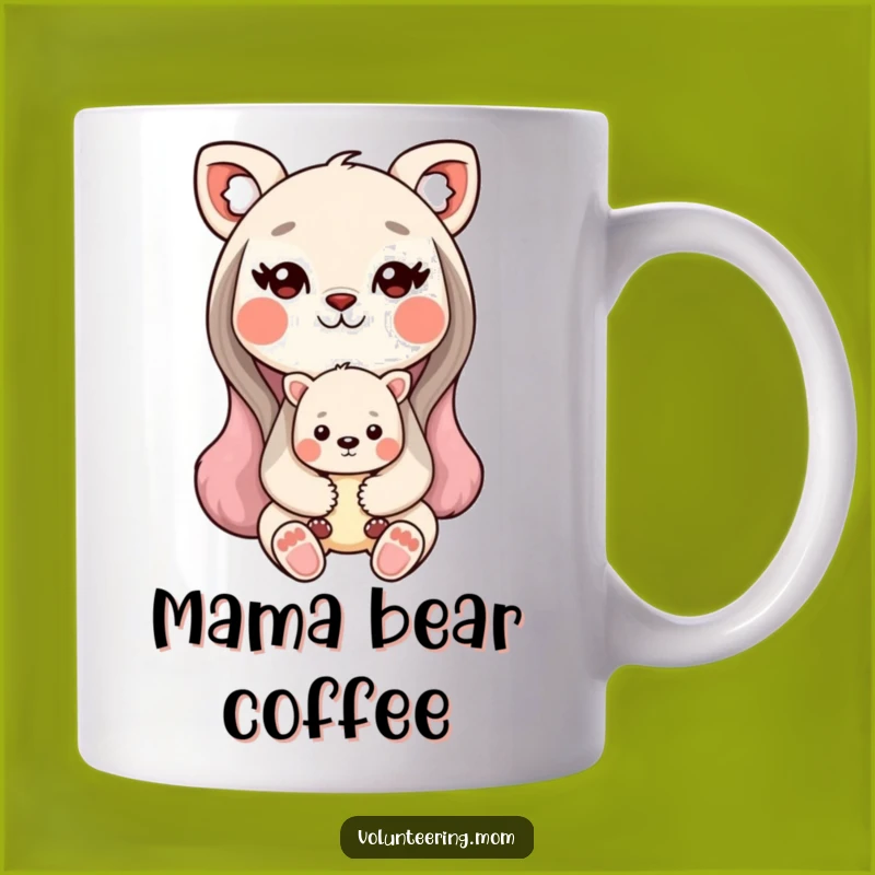 Funny Kawaii Mom Animal Mug - Sweet & Humorous Gift for Mothers!