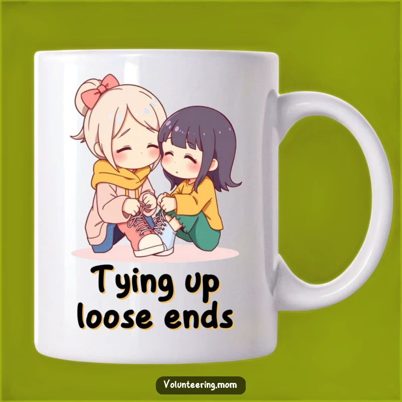 Funny Caring Mom Shoelace Mug: Heartwarming Gift for Loving Mothers!