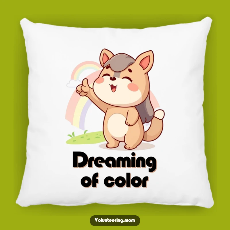 Funny Mom Animal Pillow: Rainbow Hope Comfort Cushion Gift