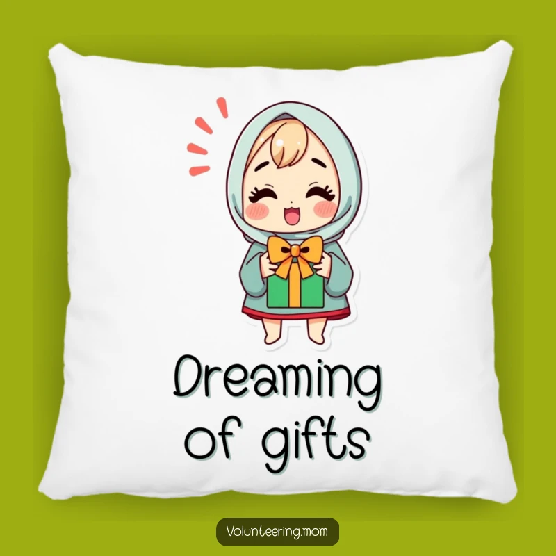 Funny Accent Pillow: Kawaii Mom's Gift Joy, Cozy