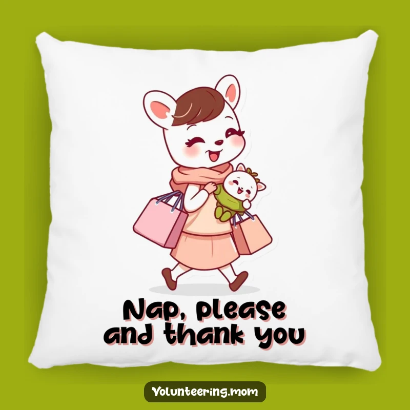 Funny Busy Mom Animal Pillow - Comfy Cushion for Super Parents