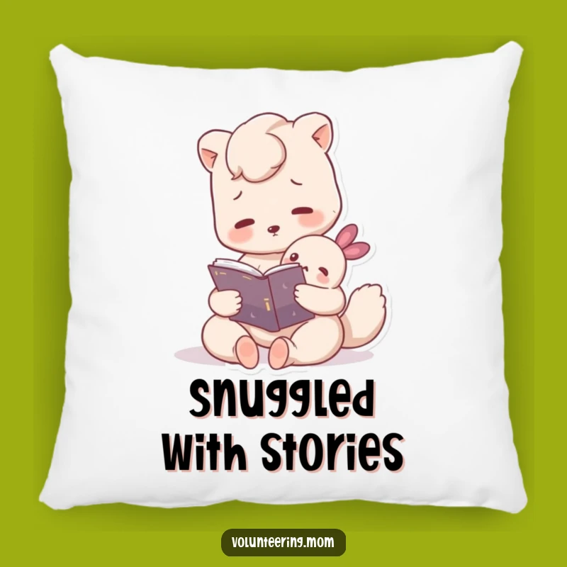 Funny Mom Animal Pillow: Reading Story Time Comfort Cushion Gift