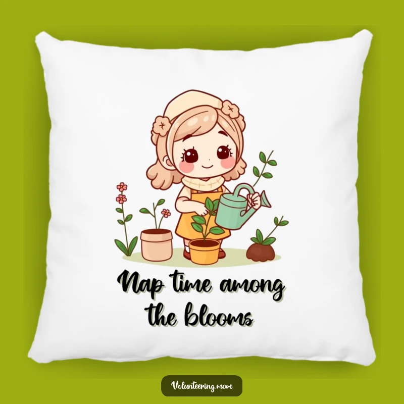 Soft Funny Kawaii Mom Gardening Pillow Adorable Funny Gift for Cozy Nurseries