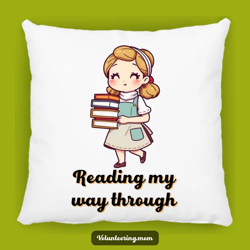 Cozy Funny Literary Mom Pillow: Snuggle Up with Wisdom and Comfort!