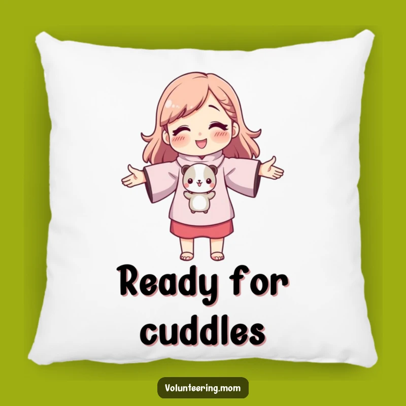 Funny Mom Hugging Animal Pillow - Soft Cozy Accent Pillow, Perfect Gift