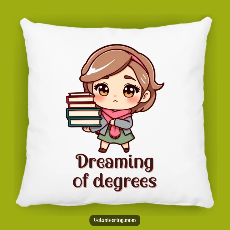 Soft Funny Determined Mom Book Pillow - Comfy Comfort for Bookish Relaxation