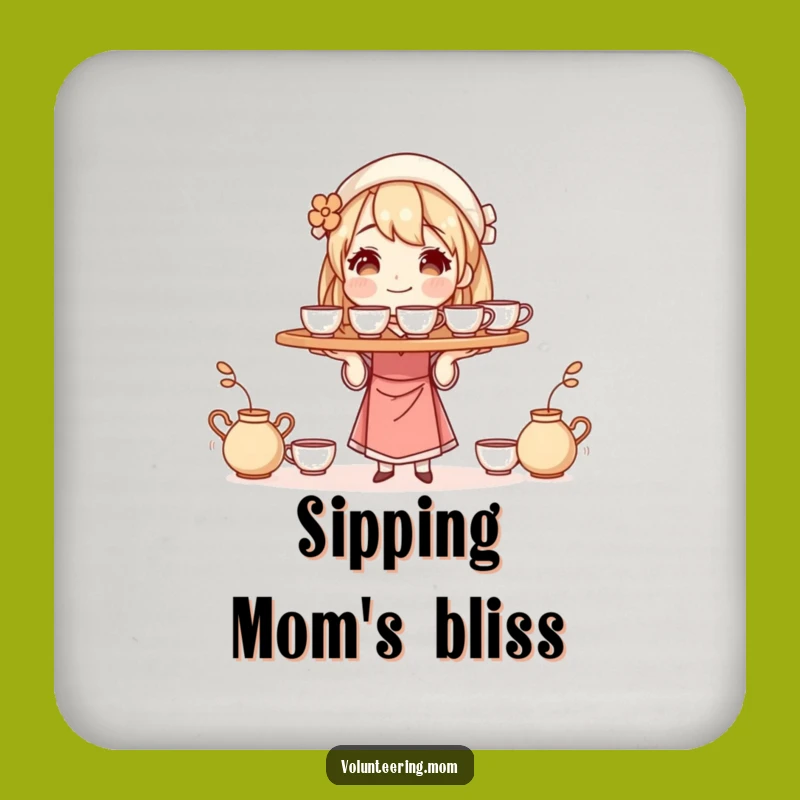 Funny Mom Coffee Tray Coaster Set: Protect Surfaces with Multitasking Flair