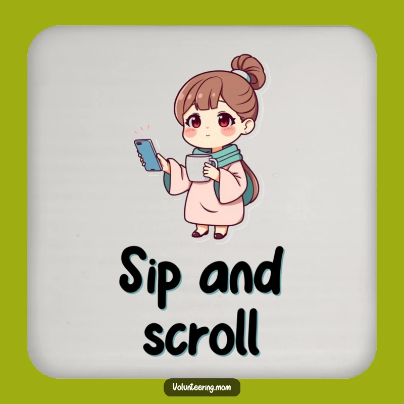 Funny Mom Multitasking Coaster: Protect Surfaces with This 'Funny Gift' Busy Mom Accessory