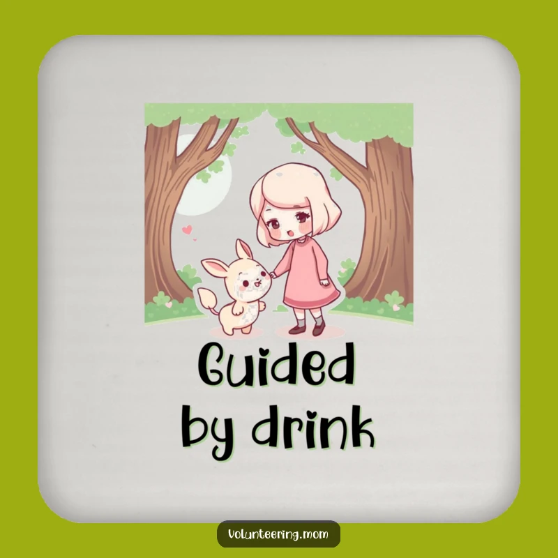 Funny Mom Coaster: Protect surfaces with a gentle mom guiding, a small funny gift.