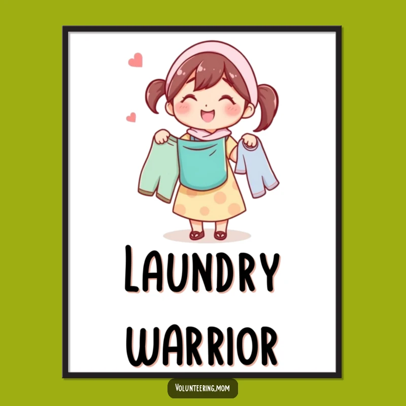 Funny Mom Laundry Day Poster: A Cheerful Mom's 'Funny Gift' Wall Art for Homemakers