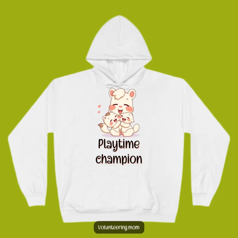 Cozy Funny Mom Animal Hoodie: Laughing Playtime Comfort Gift For Mothers