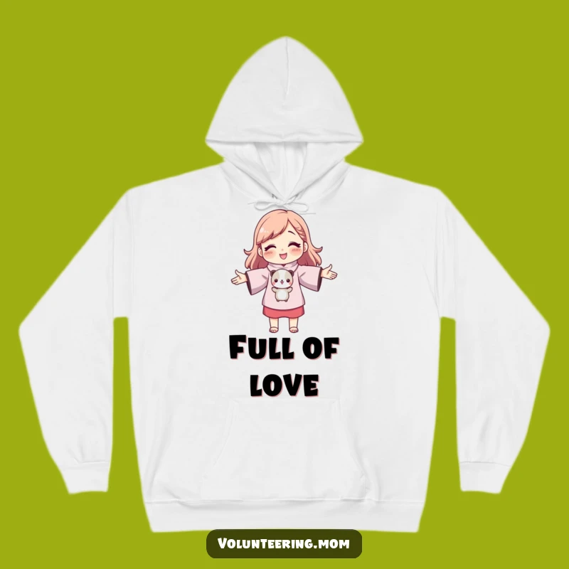 Cozy Funny Mom Hugging Animal Hoodie - Warm Embrace Gift, Cute Design