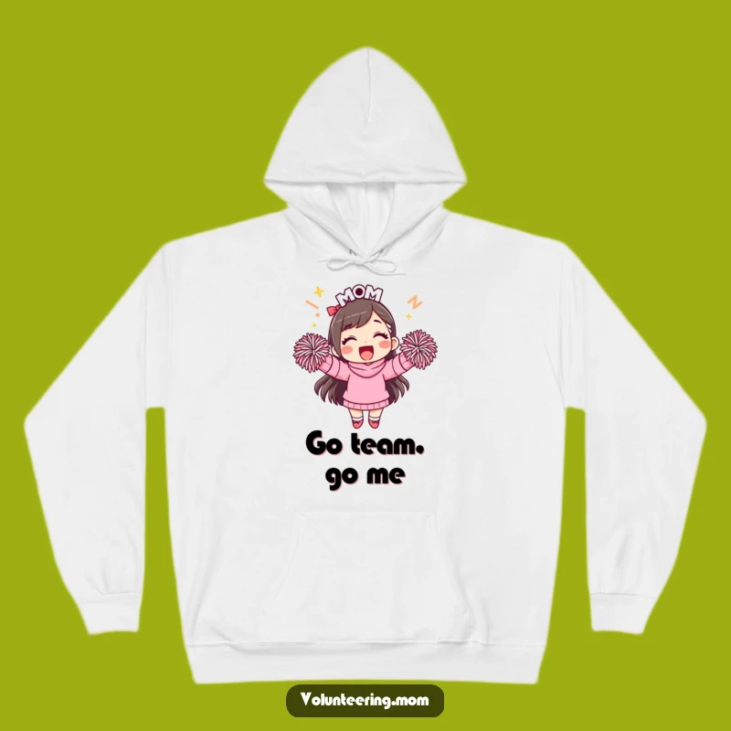 Cozy Funny Mom Cheering Hoodie The Warmest Funny Gift for Mom Supporters