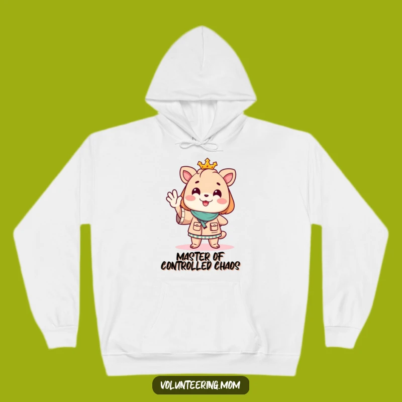 Cozy Funny Mom Animal Hoodie - Directing Life with a Smile