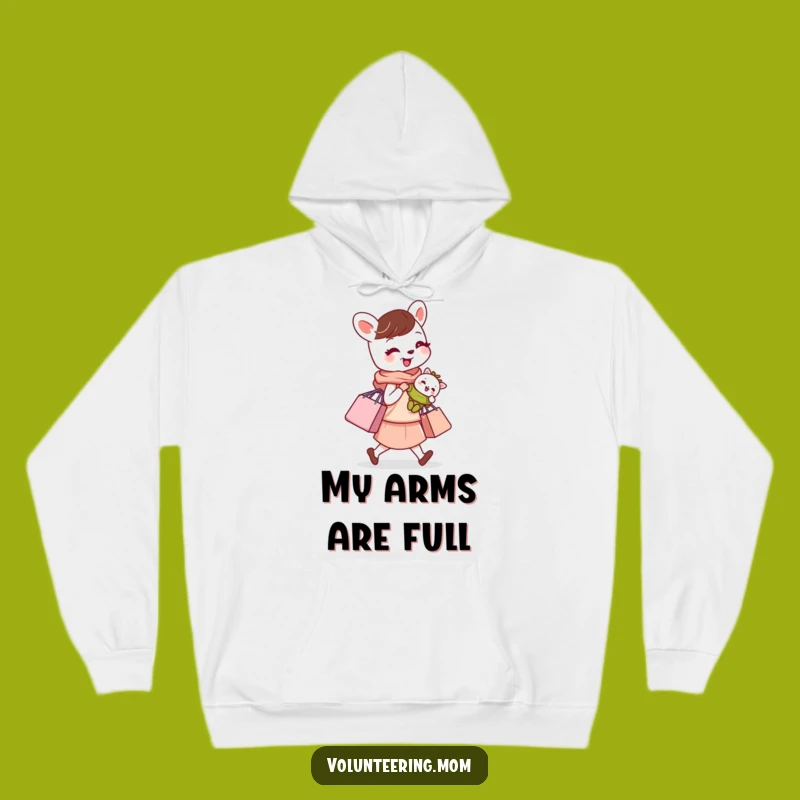 Funny Busy Mom Animal Hoodie - Cozy Gift for Multitasking Moms