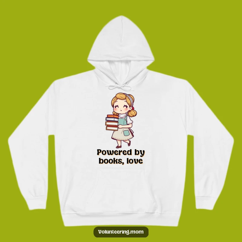 Cozy Funny Book Mom Hoodie: Stay Warm with Stories and Motherly Love!