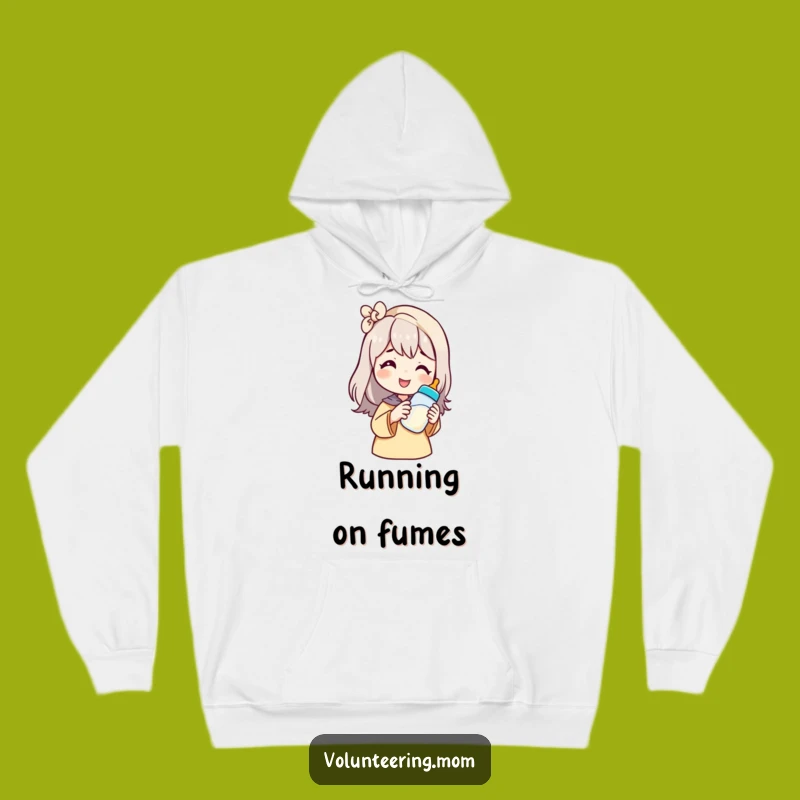 Cozy Funny Mom Baby Bottle Hoodie - Warm & Hilarious Gift for Sleepy Parents