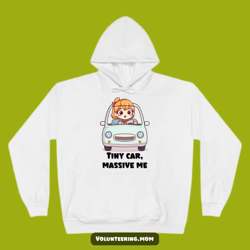 Funny Mom Tiny Car Expert Hoodie - Cozy & Hilarious Driving Mom Gear