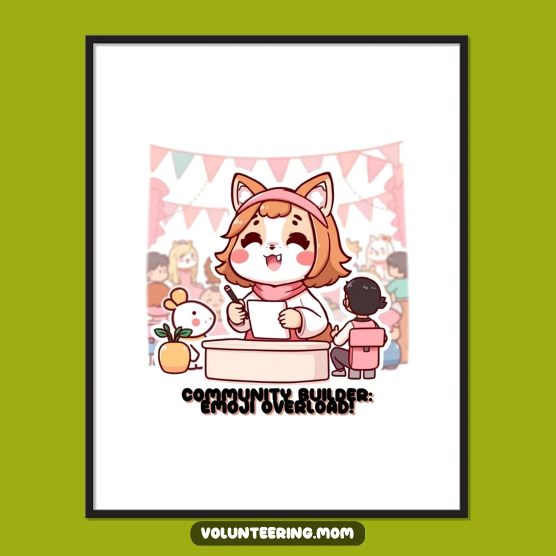 Kawaii Mom Community Event Art: Funny Free Printable Downloadable Gift